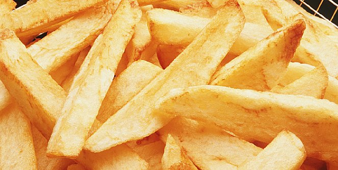Должный цвет жареного картофеля