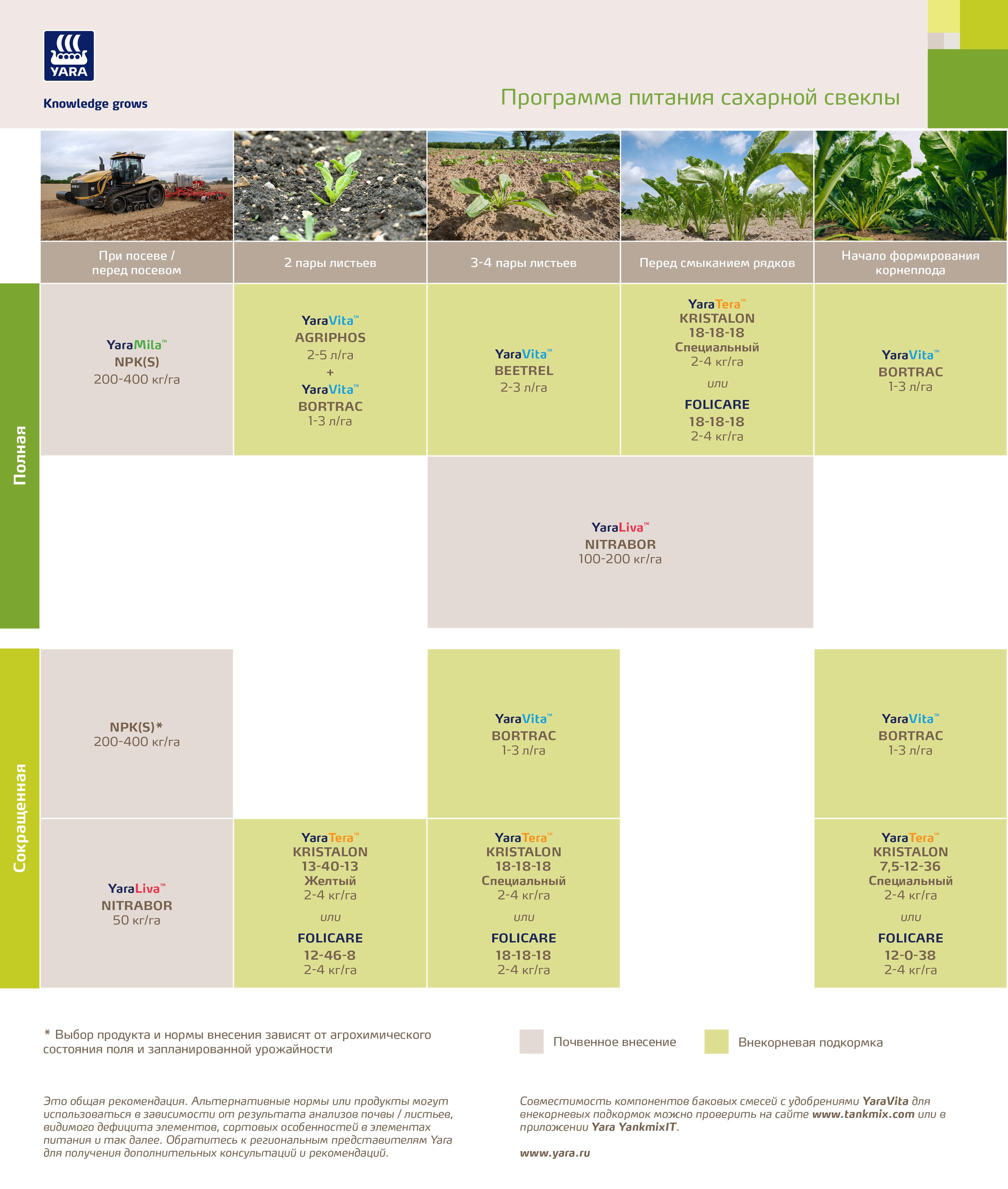 Программа питания сахарной свеклы